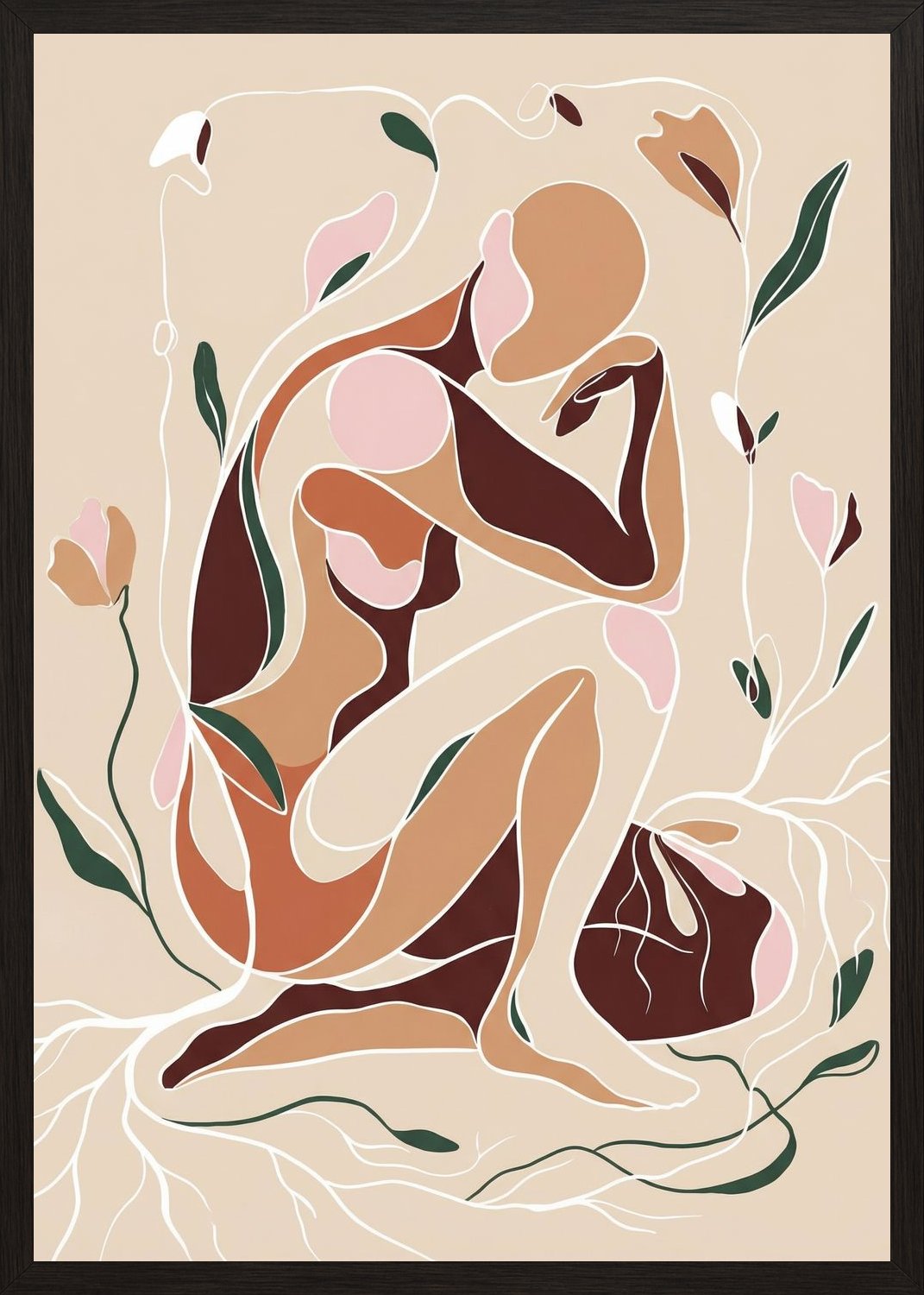 Poster in oak frame