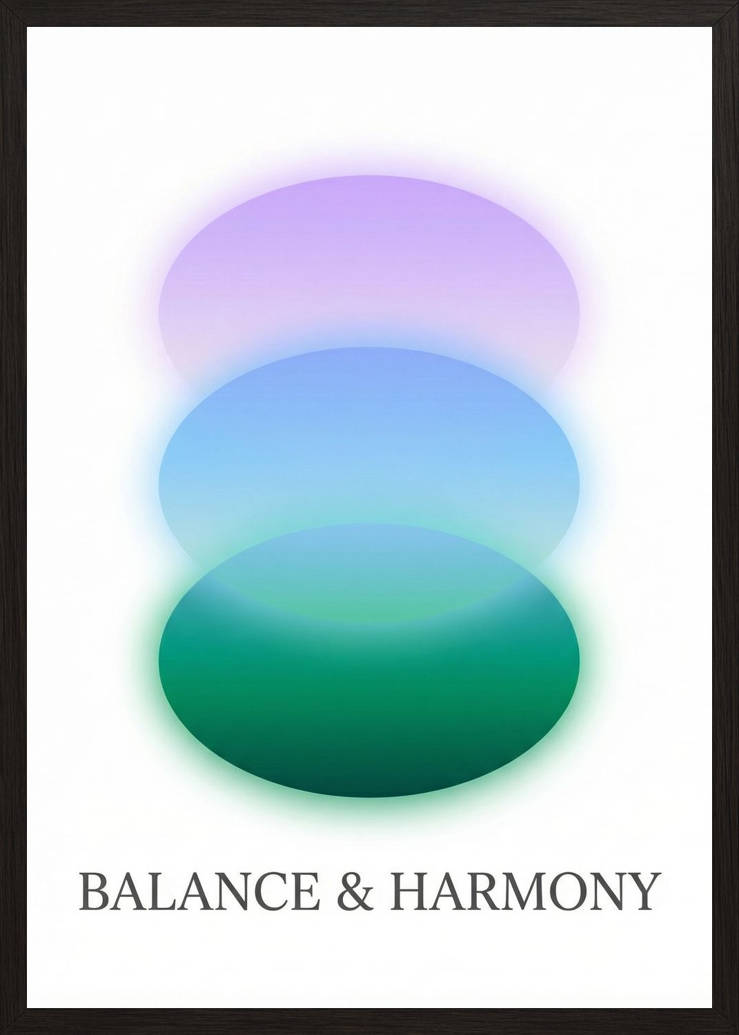 Poster in black frame