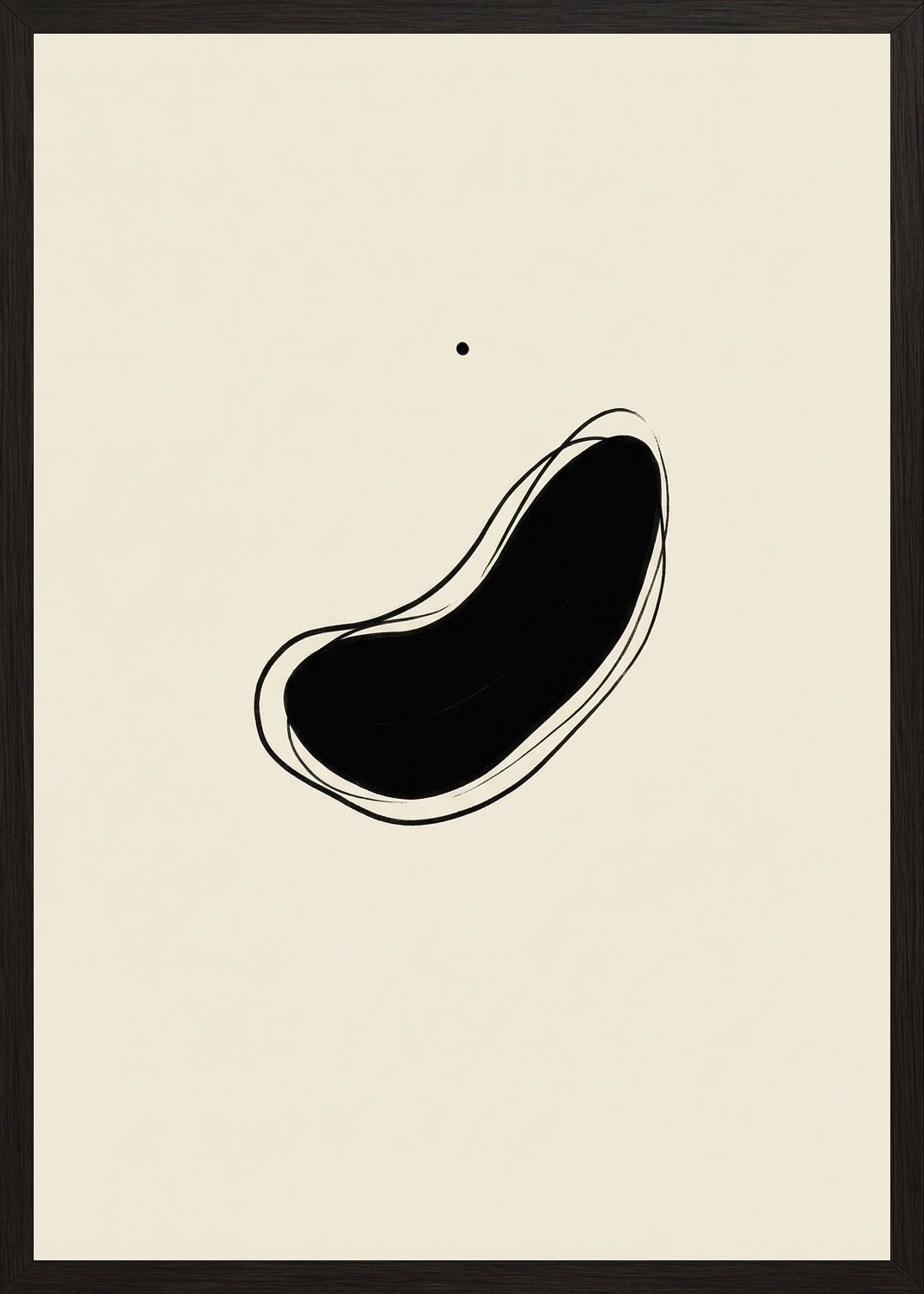 Poster in black frame