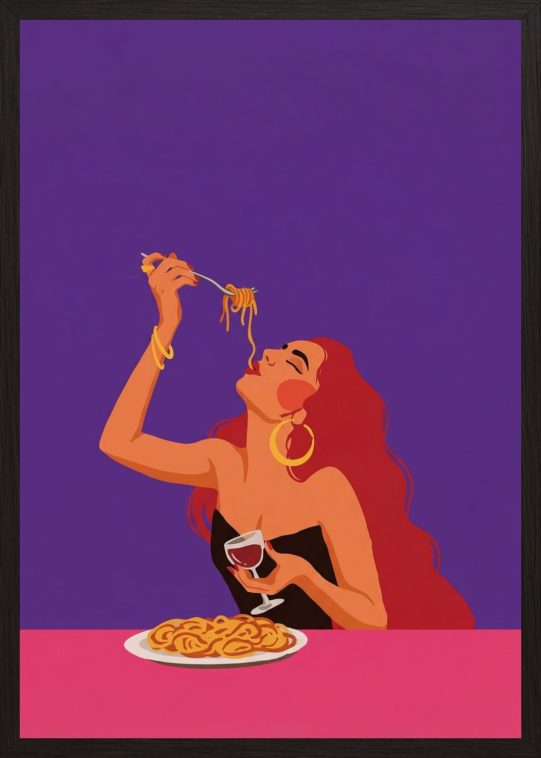 Poster in oak frame