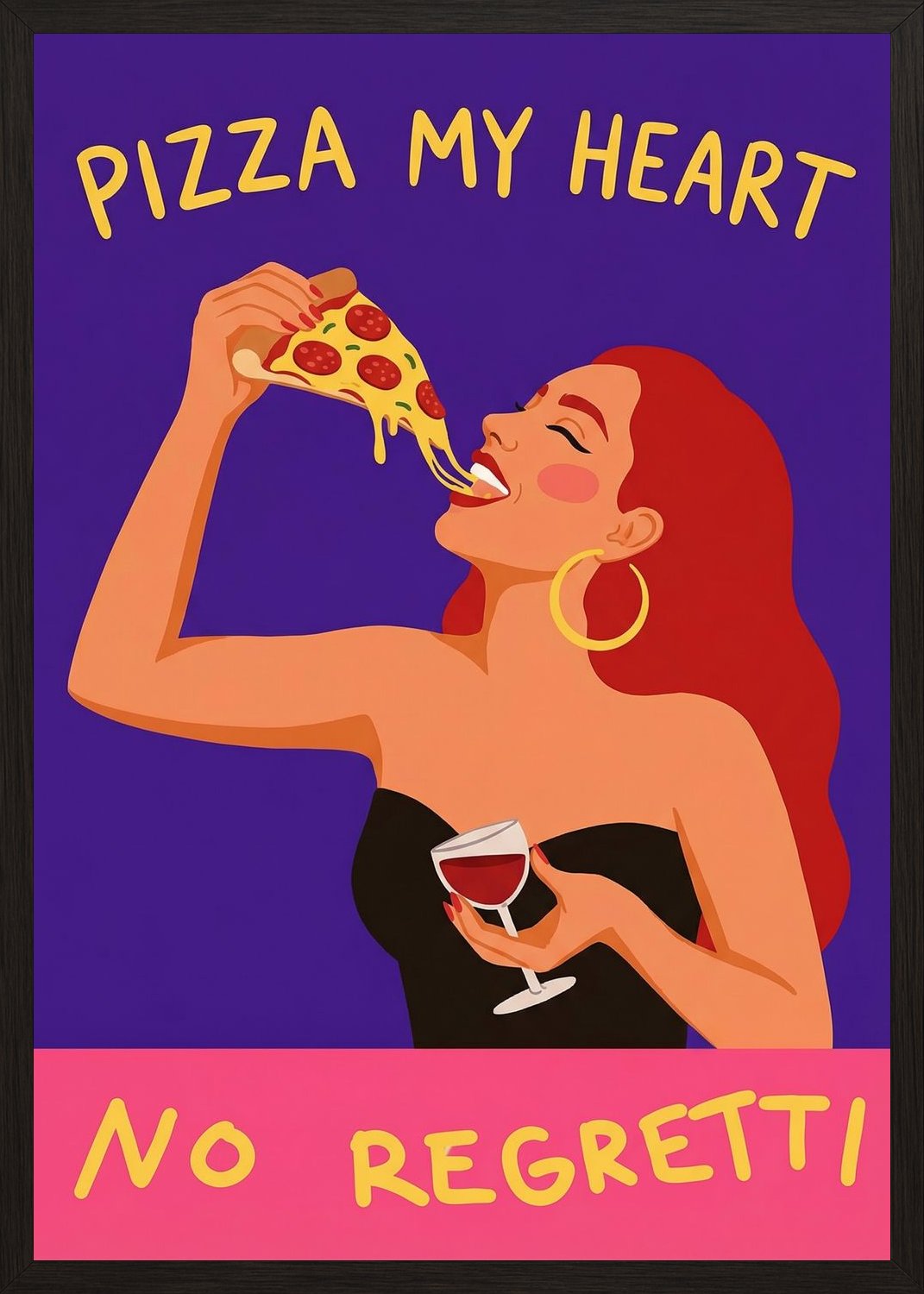 Poster in oak frame