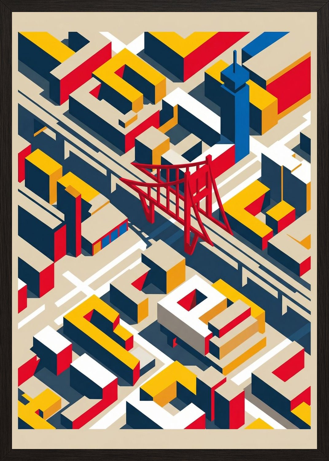 Poster in black frame