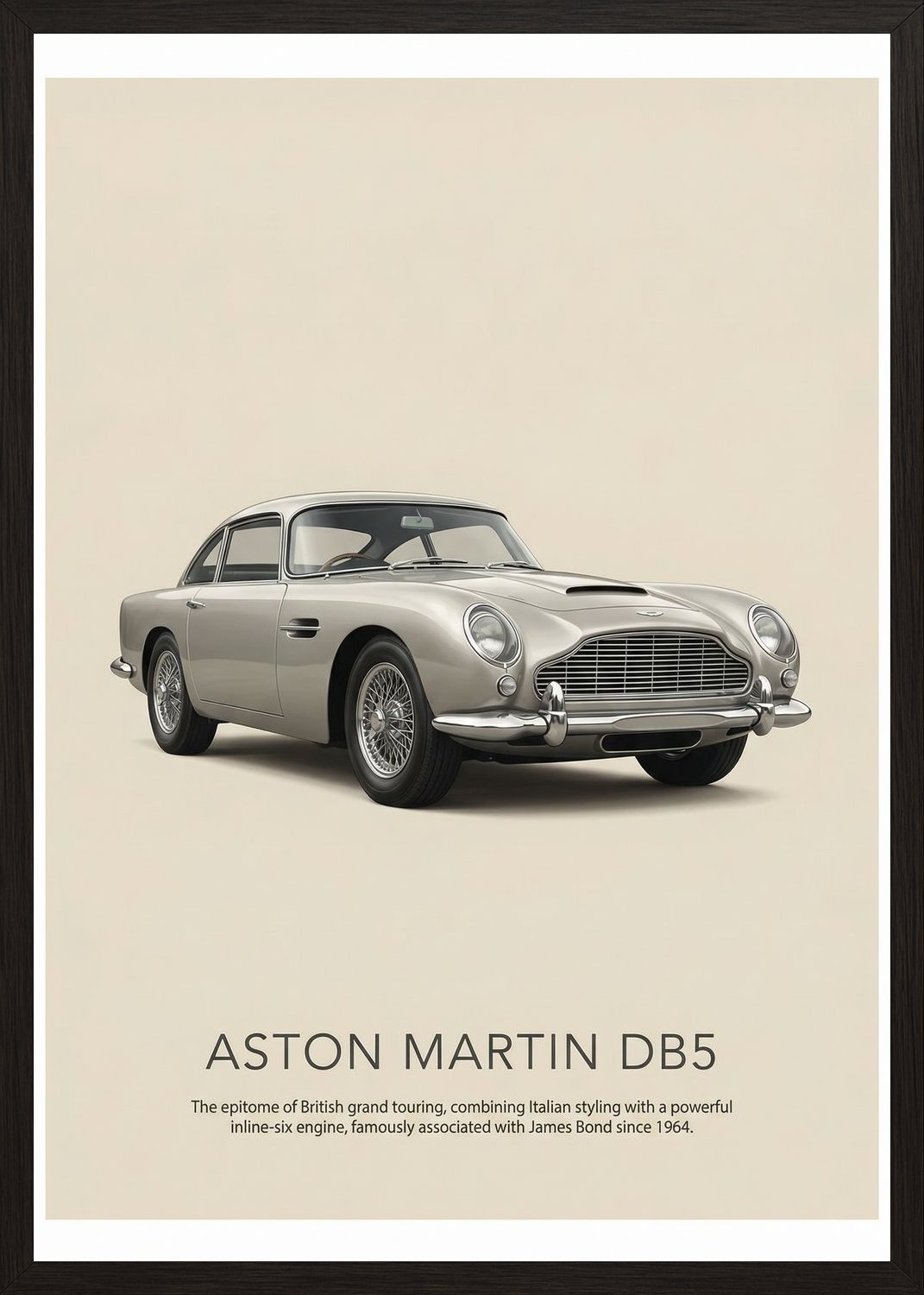 Poster in black frame