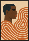 Poster in black frame