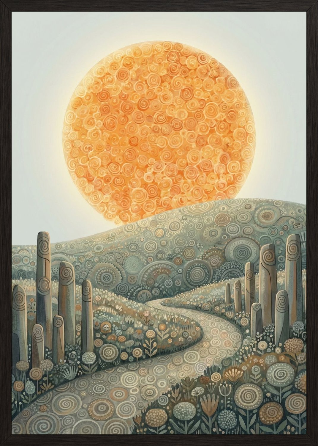 Poster in oak frame