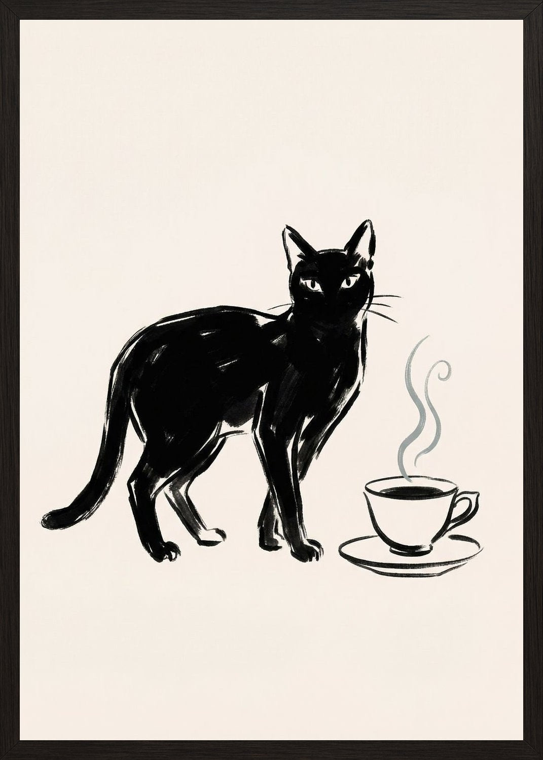 Poster in black frame