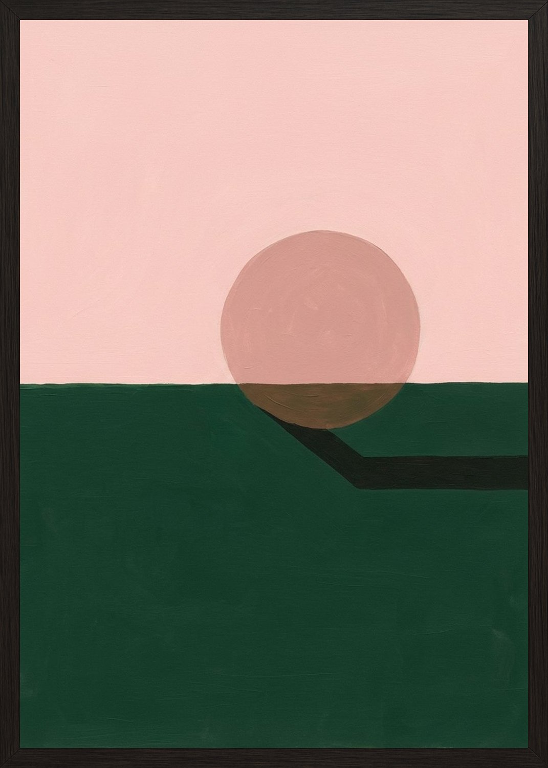 Poster in black frame