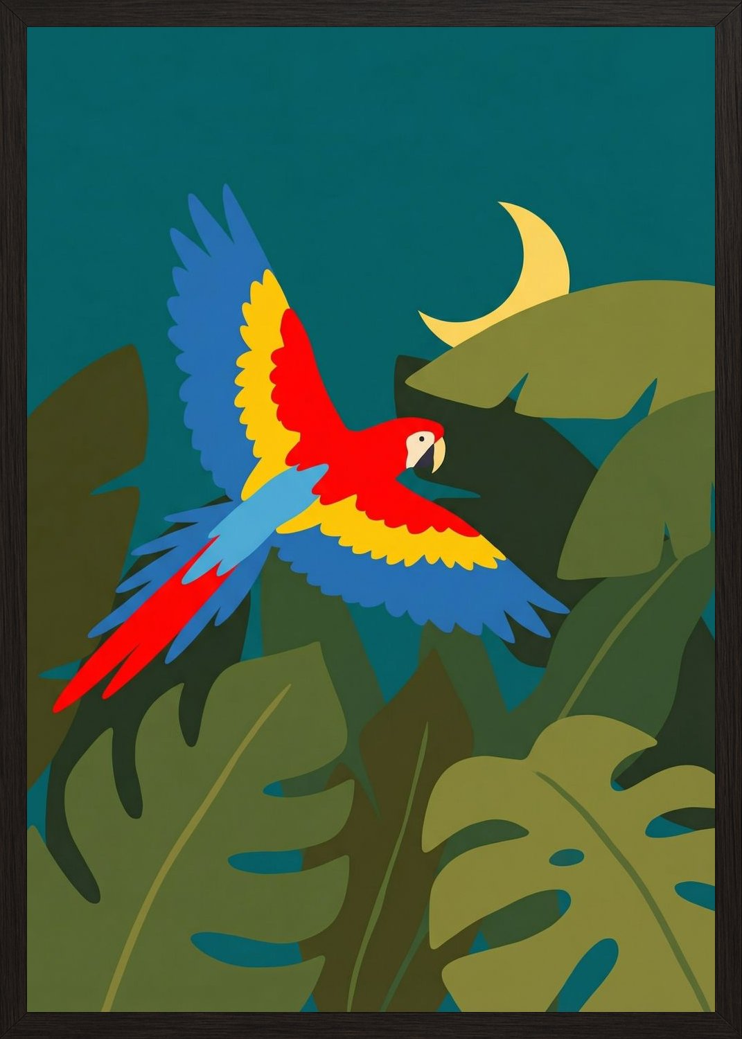 Poster in oak frame