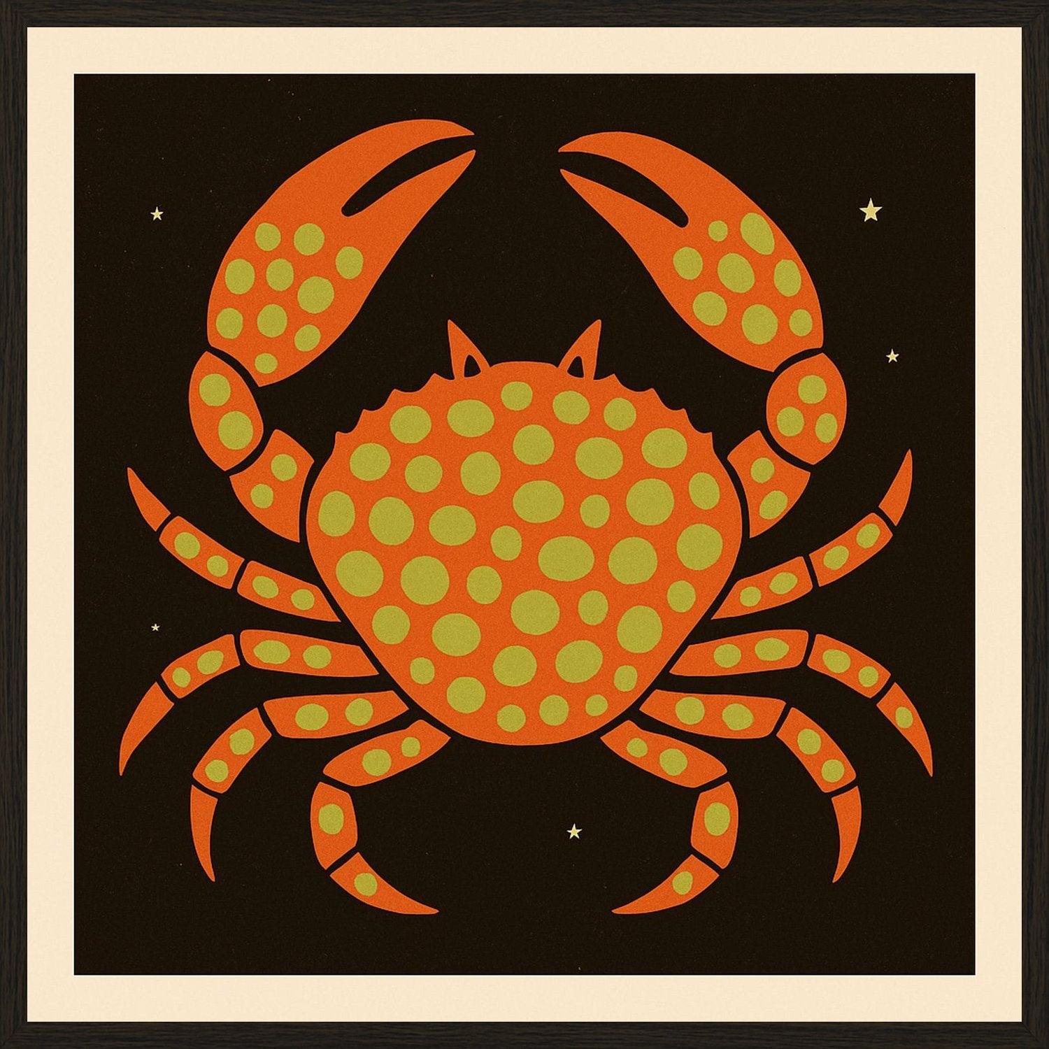 Poster in black frame