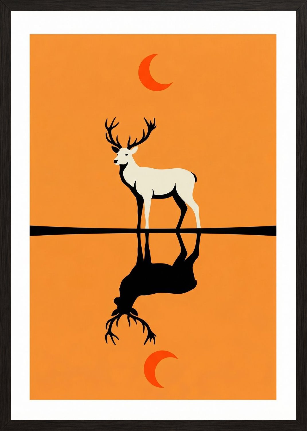 Poster in black frame