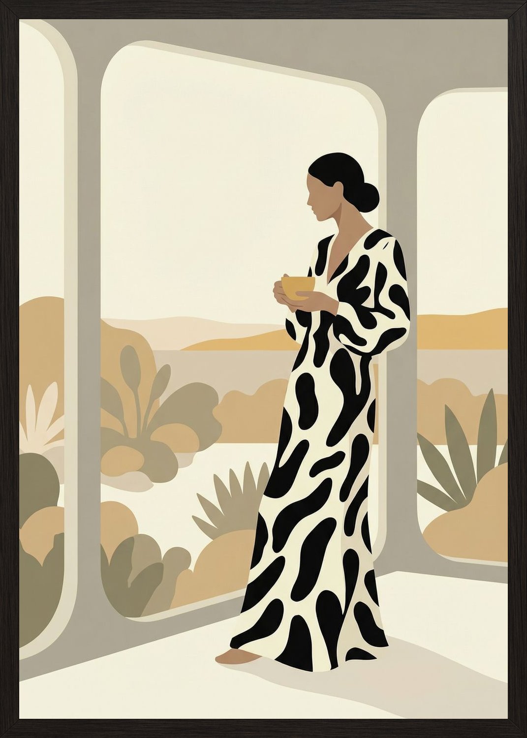 Poster in oak frame