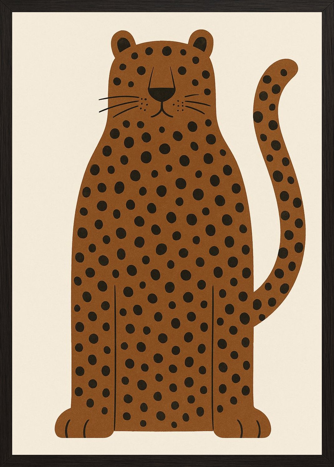 Poster in black frame