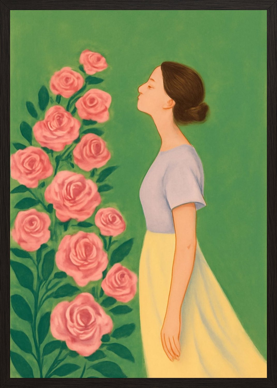 Poster in black frame