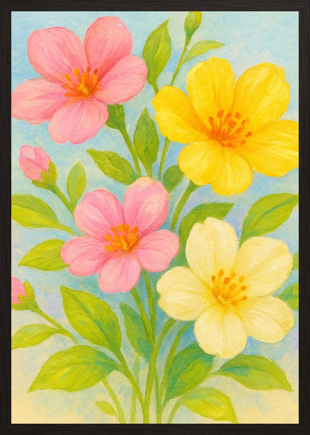 Poster in black frame