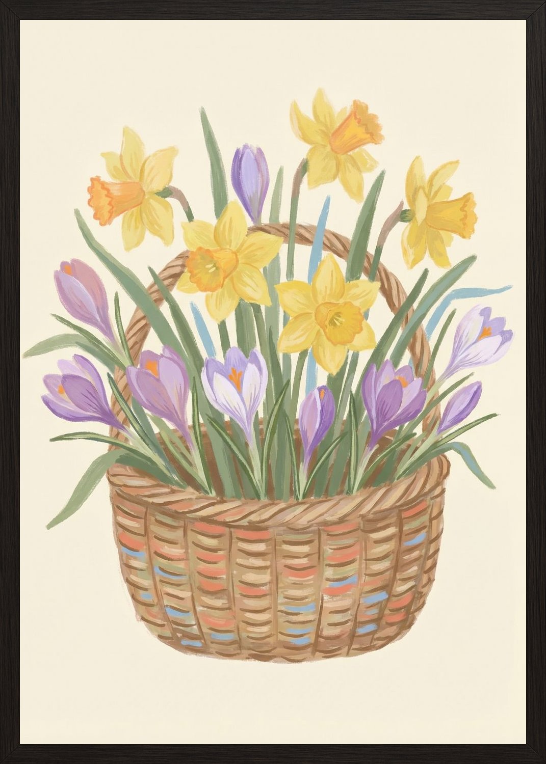 Poster in black frame