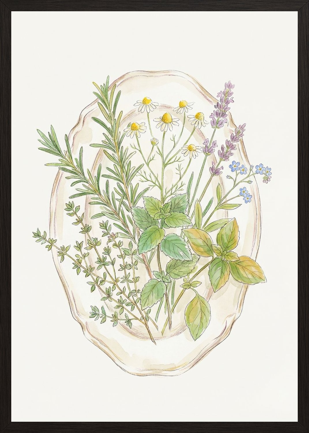 Poster in black frame