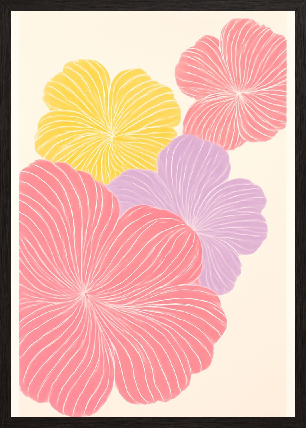 Poster in black frame