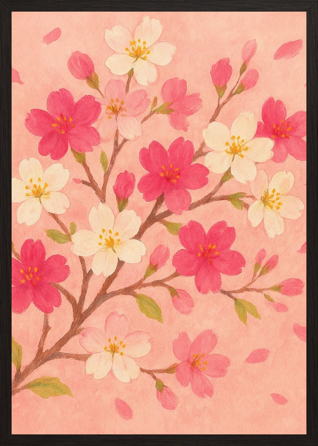 Poster in black frame