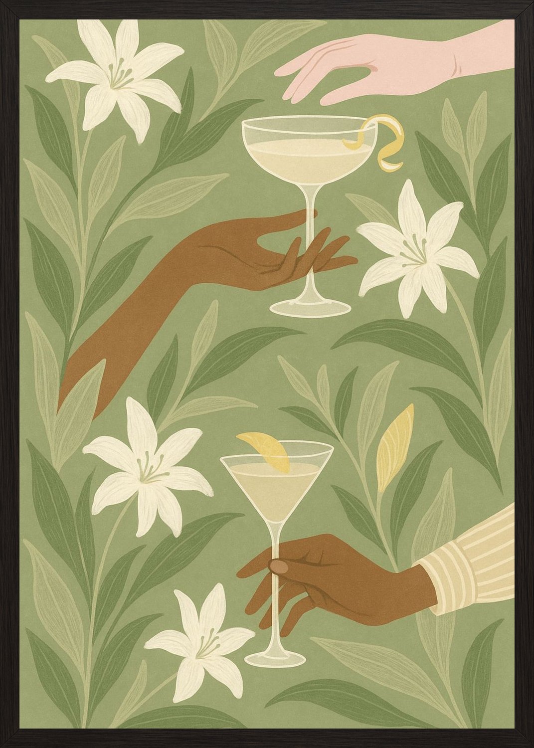 Poster in black frame