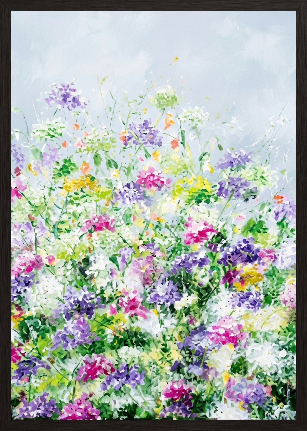 Poster in black frame