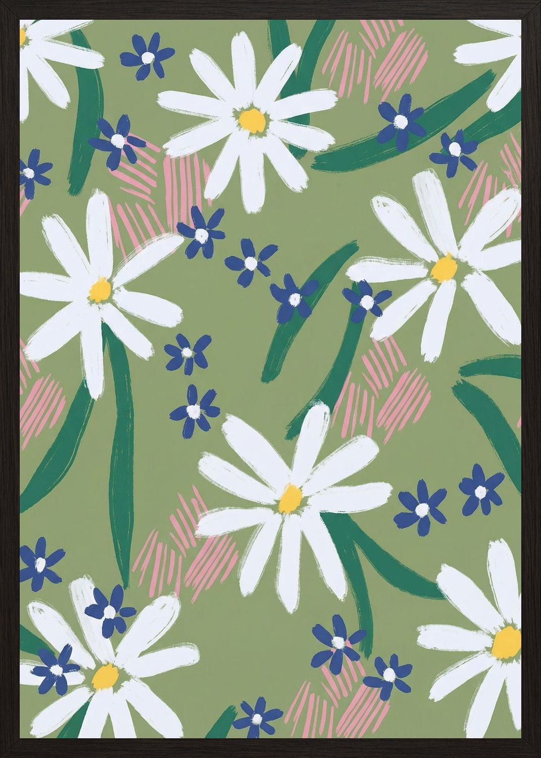 Poster in black frame