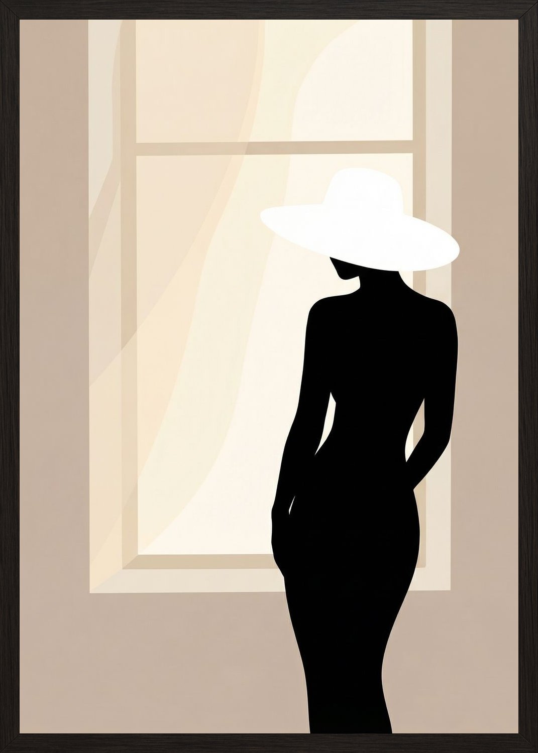 Poster in black frame