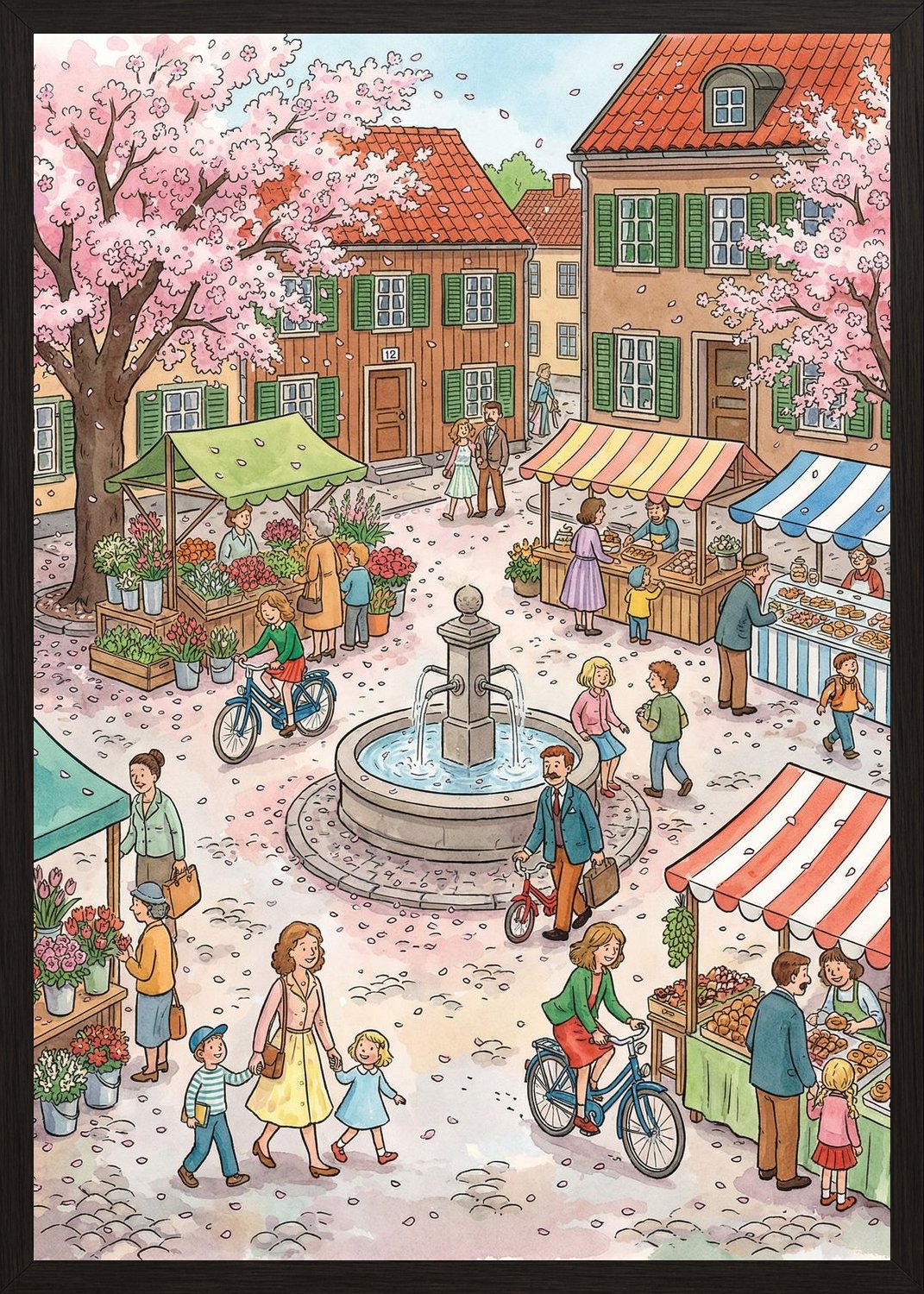 Poster in black frame