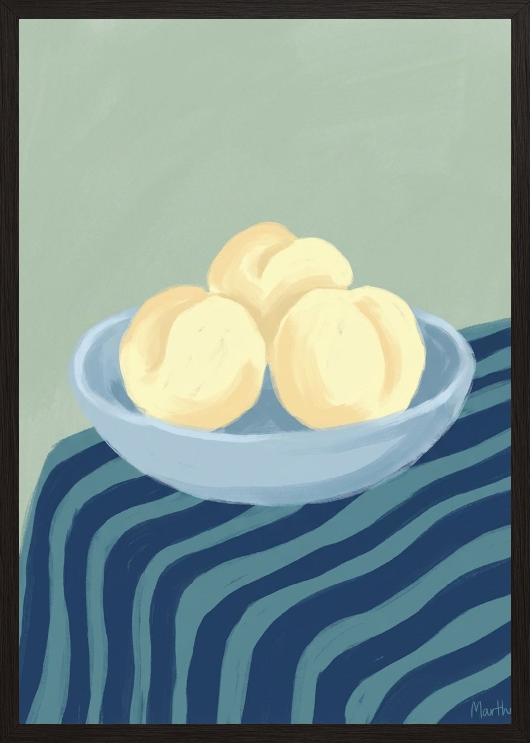 Poster in black frame