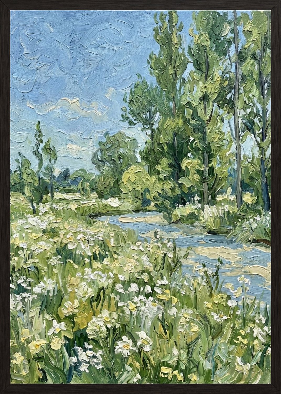 Poster in black frame