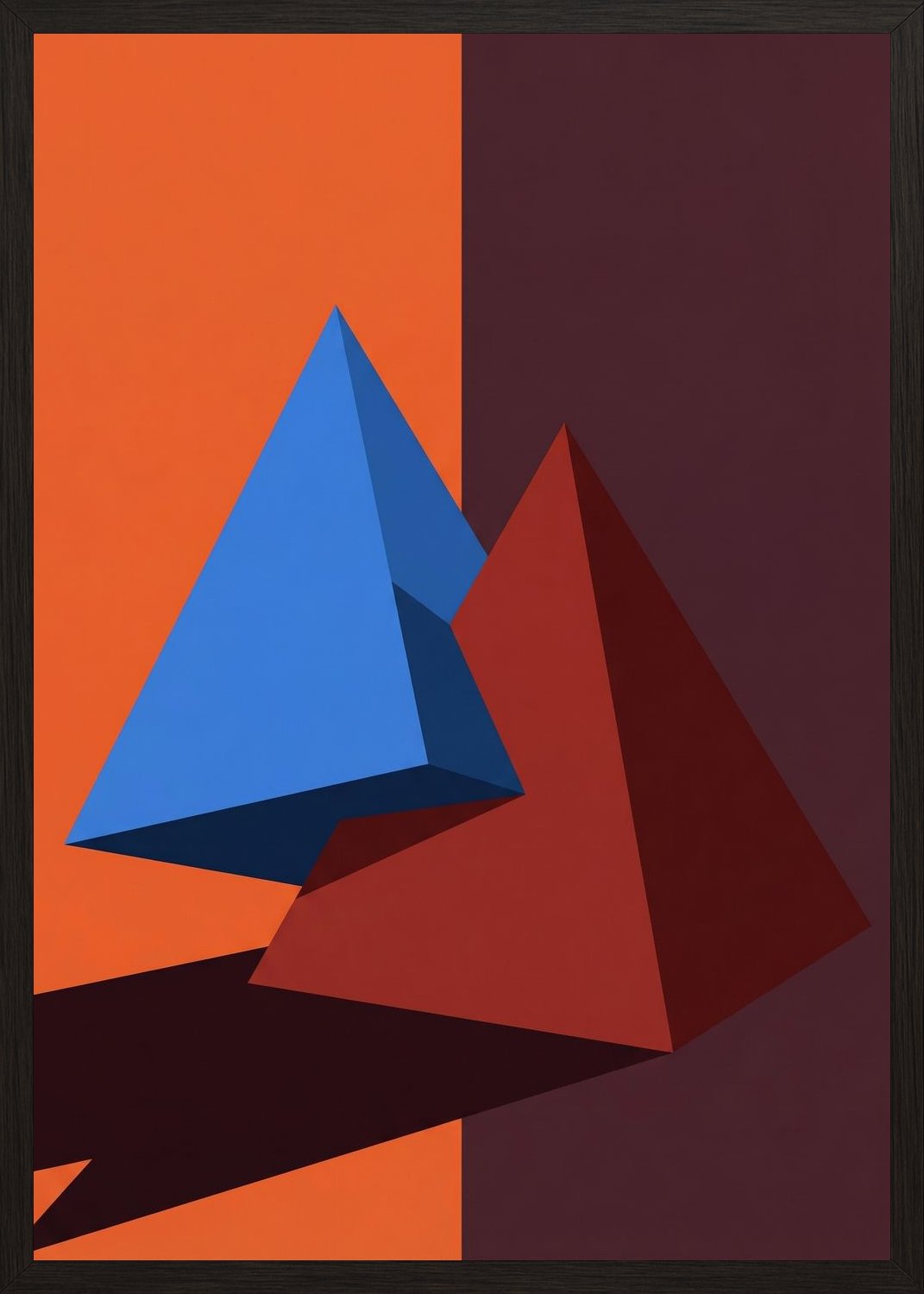 Poster in black frame