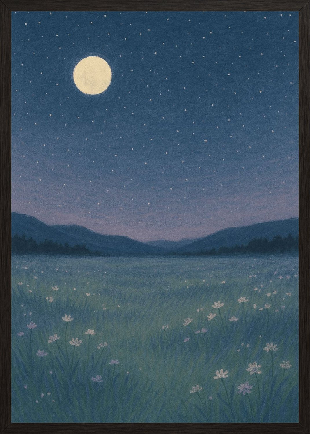 Poster in black frame