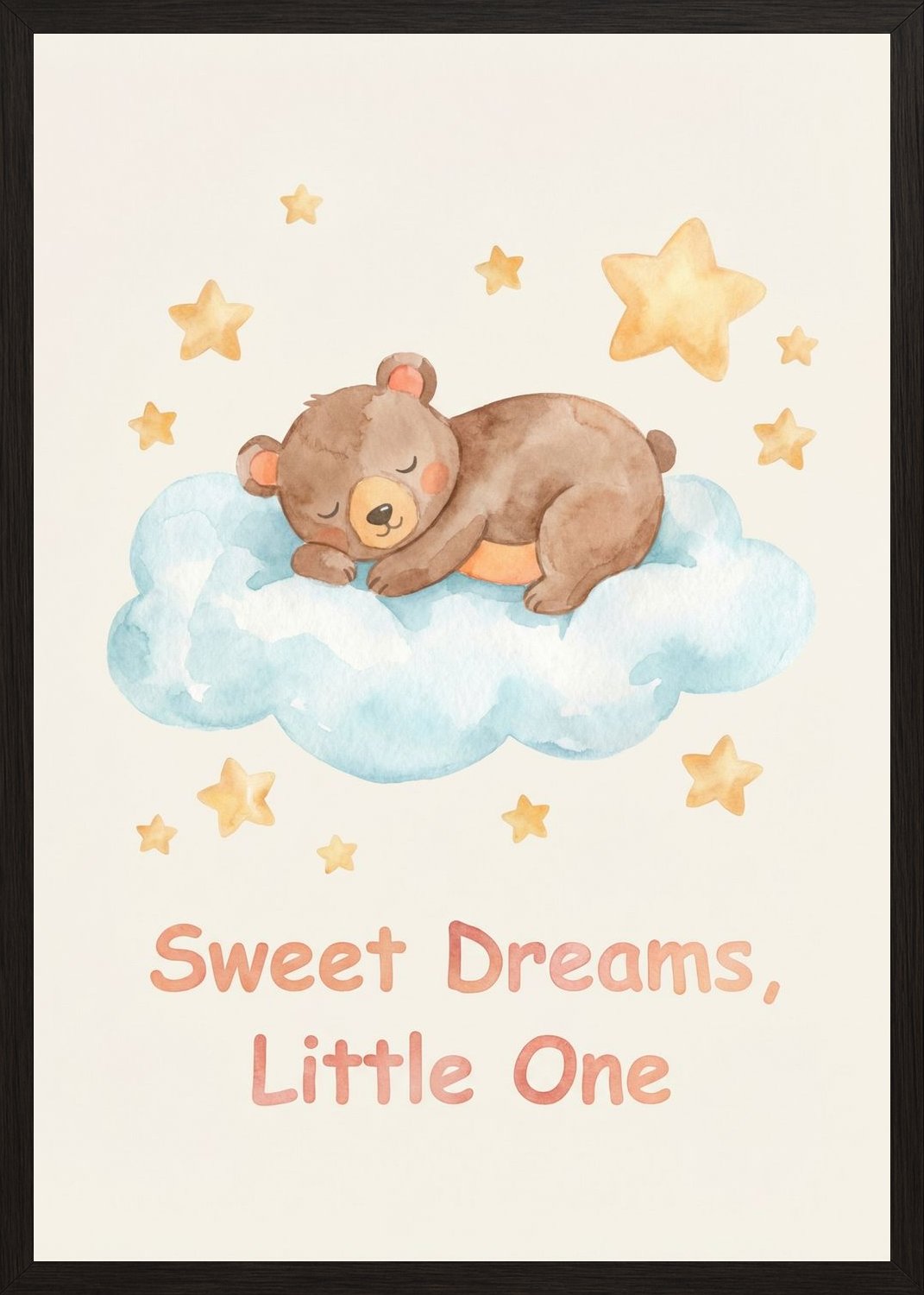 Poster in oak frame