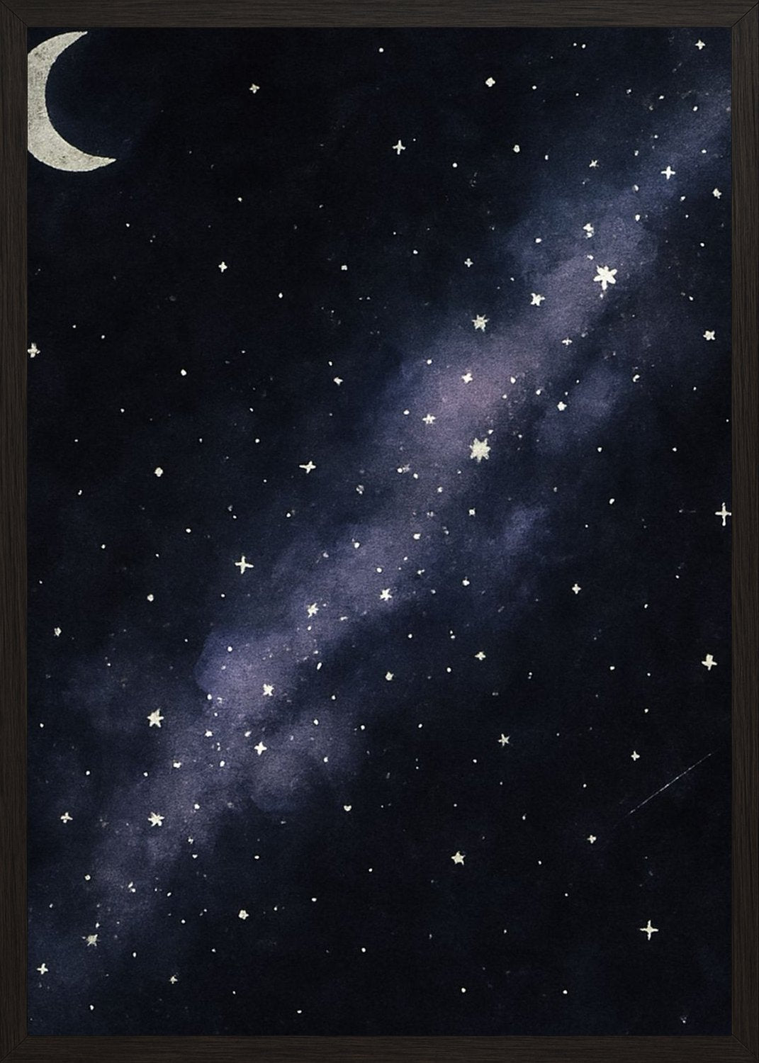 Poster in black frame