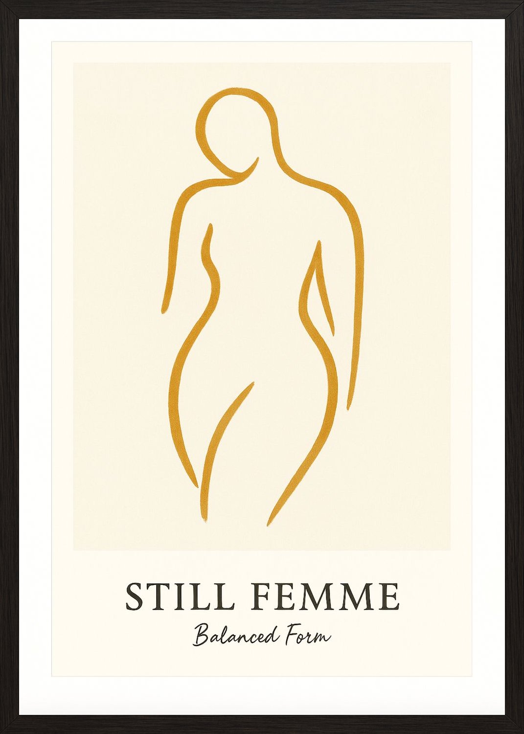 Poster in black frame