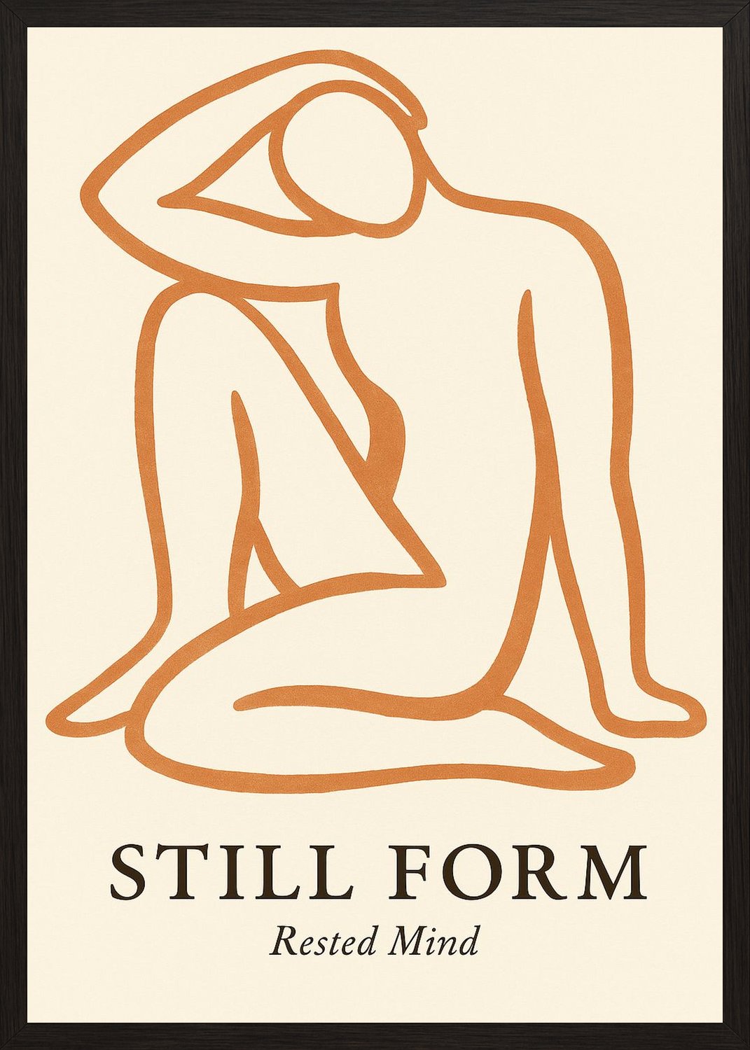 Poster in black frame