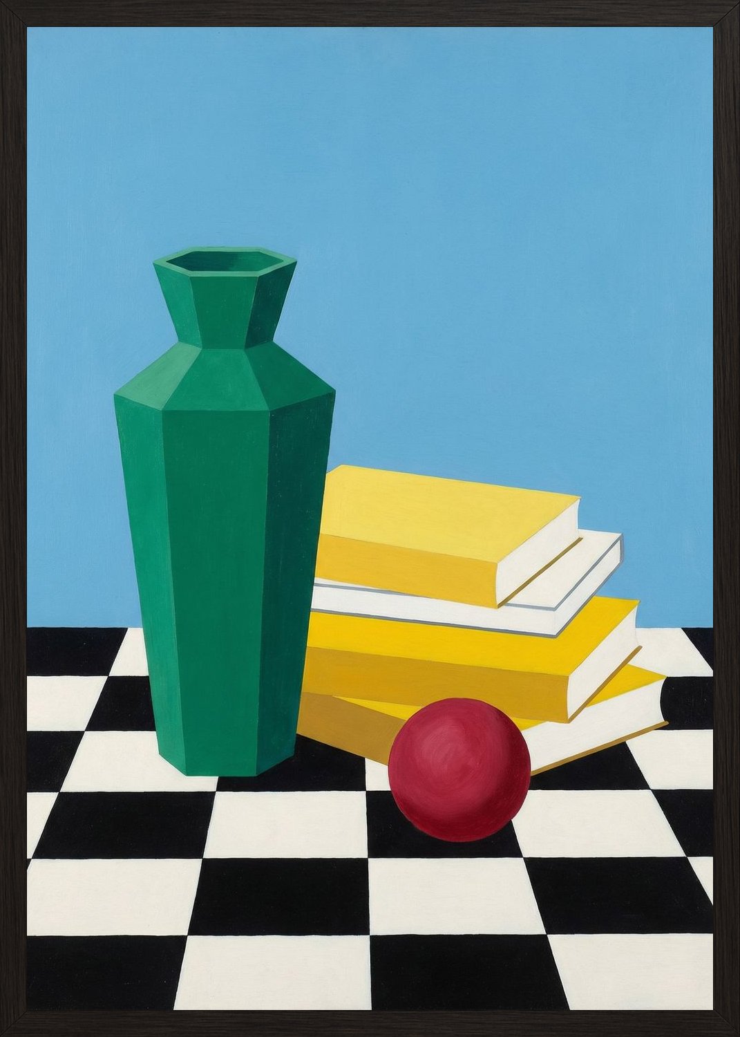 Poster in black frame