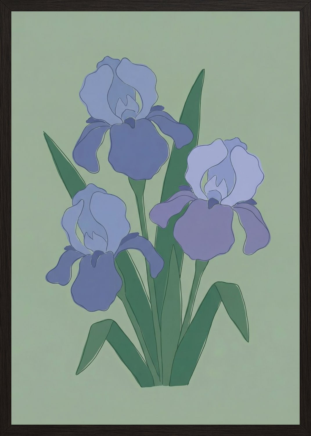 Poster in black frame