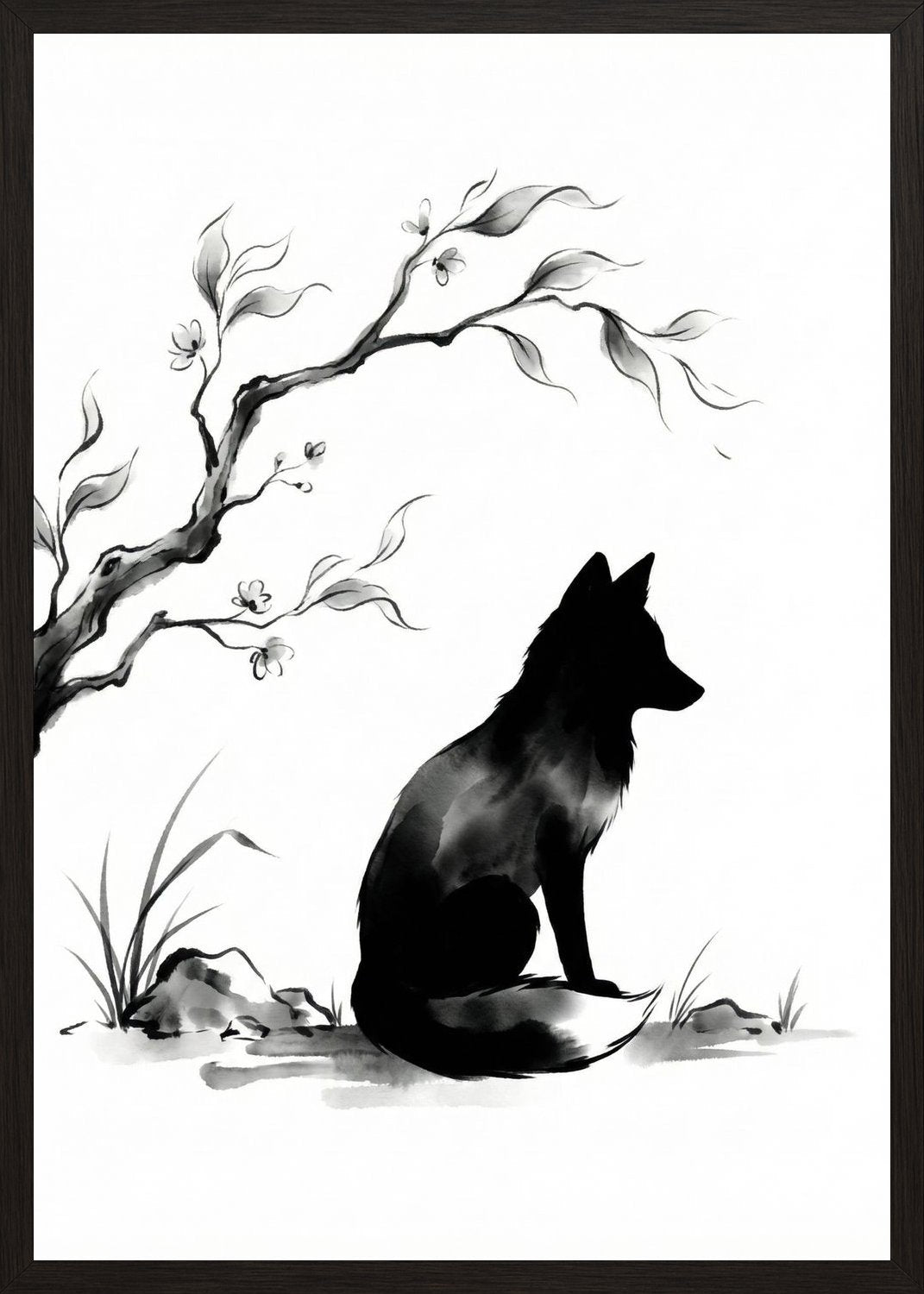 Poster in oak frame