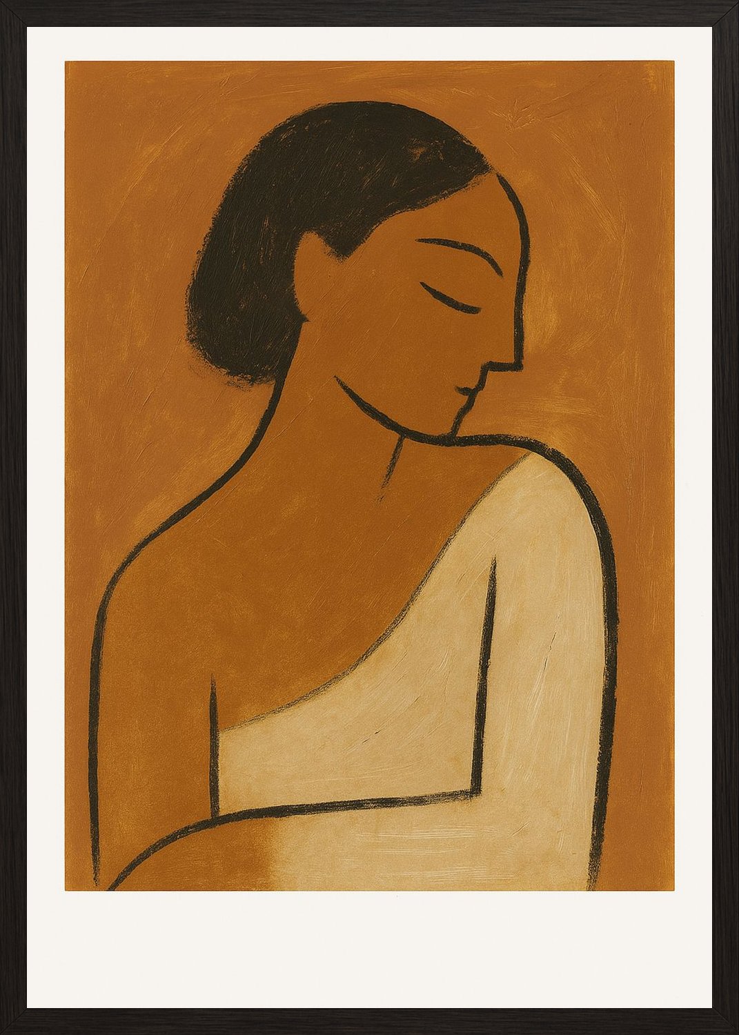 Poster in black frame