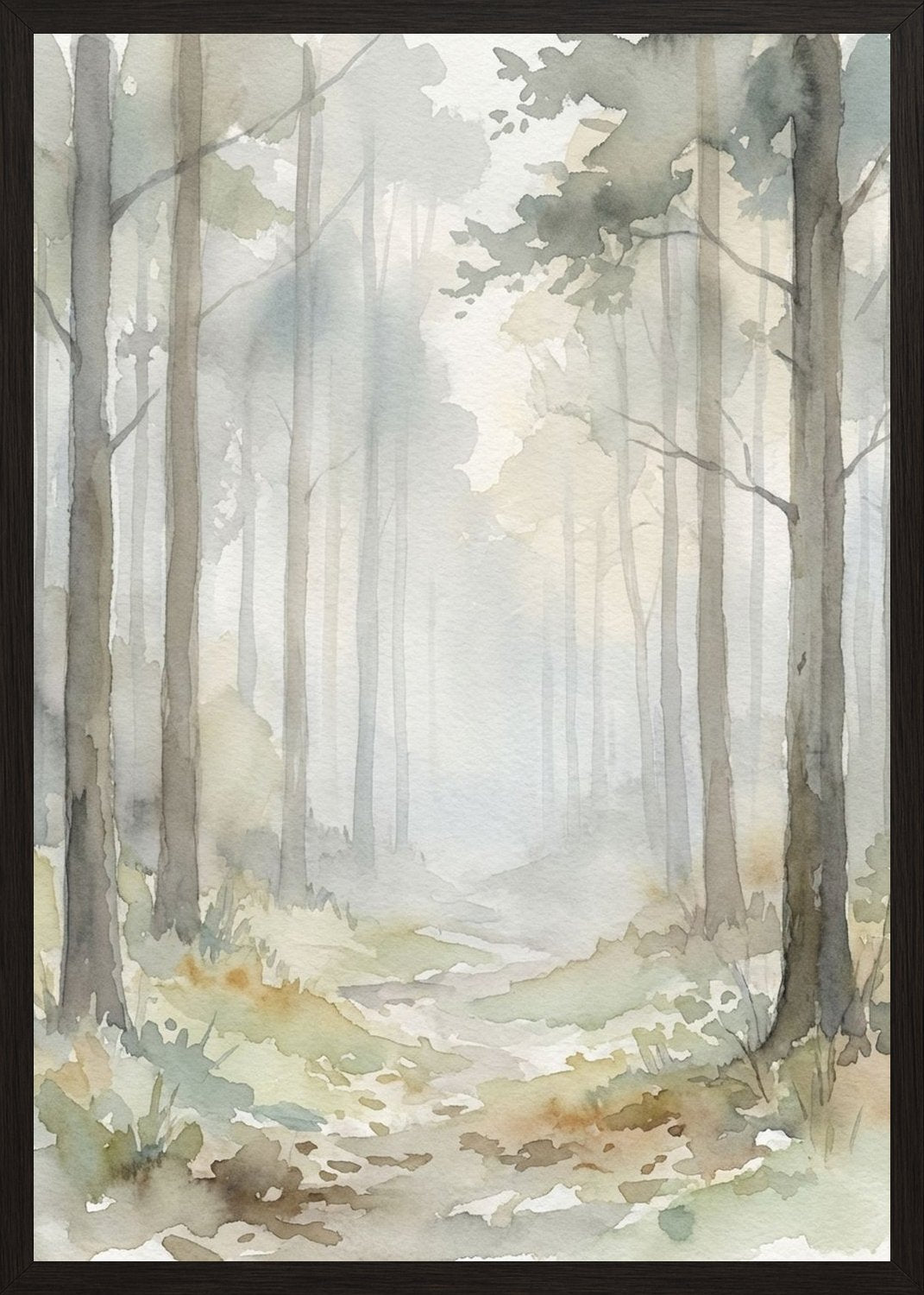 Poster in black frame