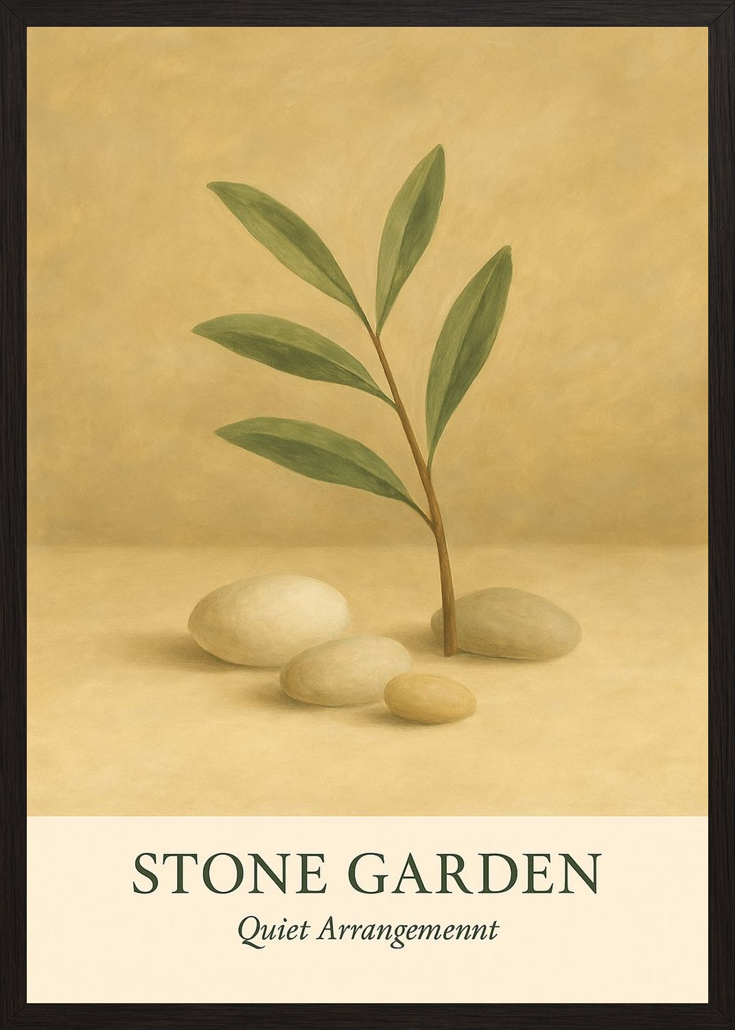 Poster in black frame