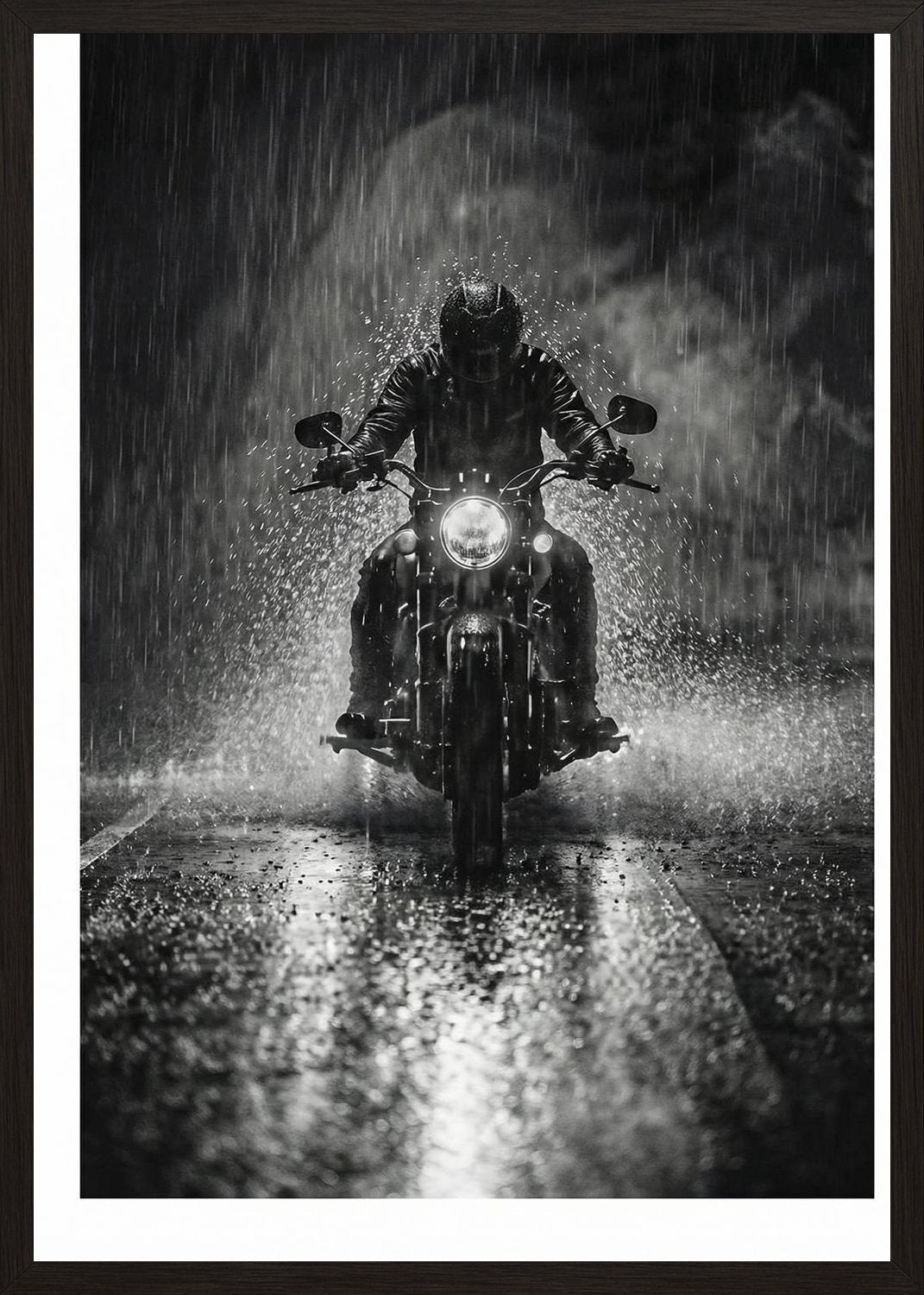 Poster in black frame