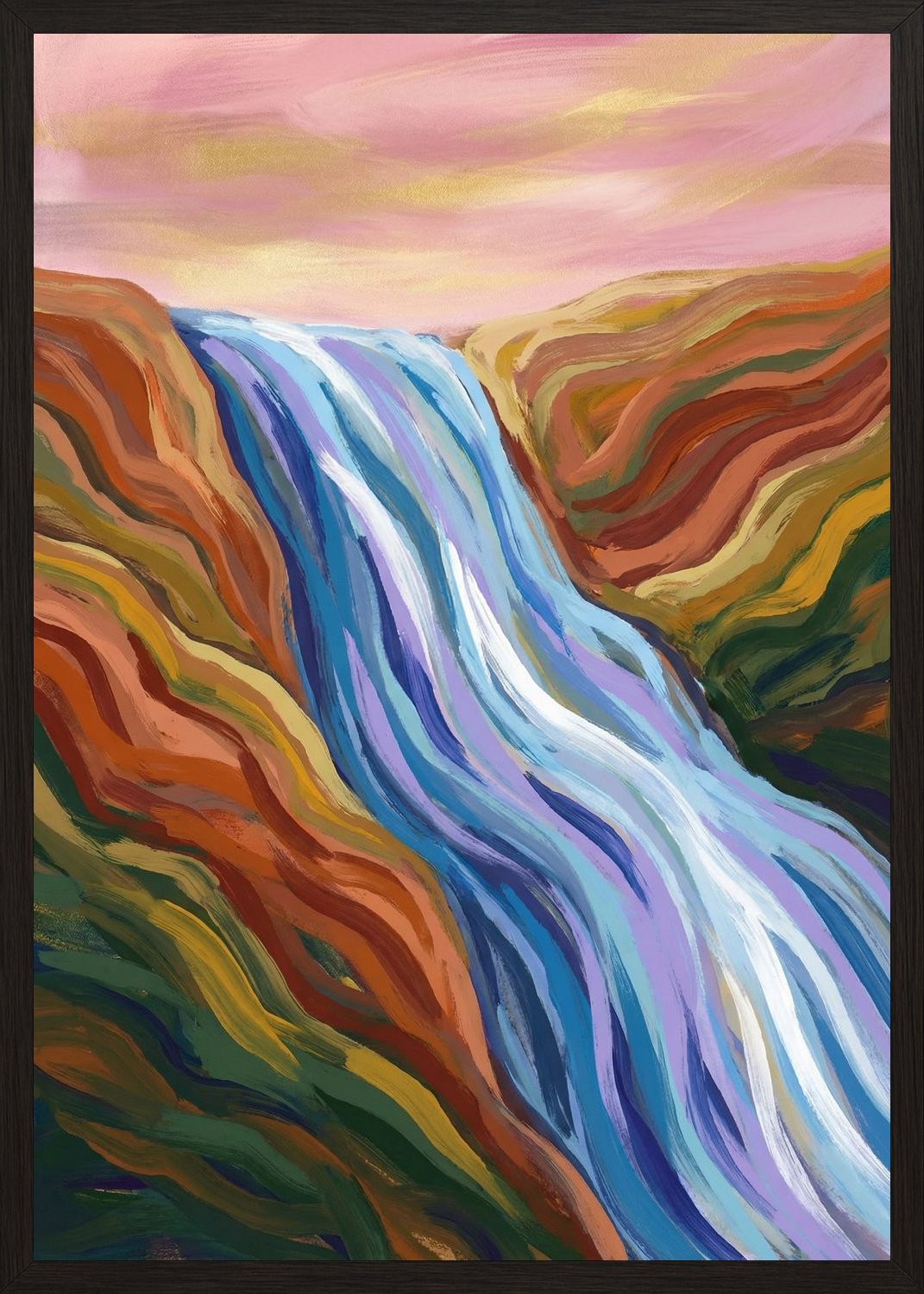 Poster in black frame