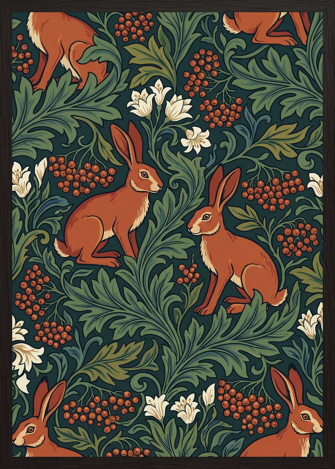 Poster in black frame