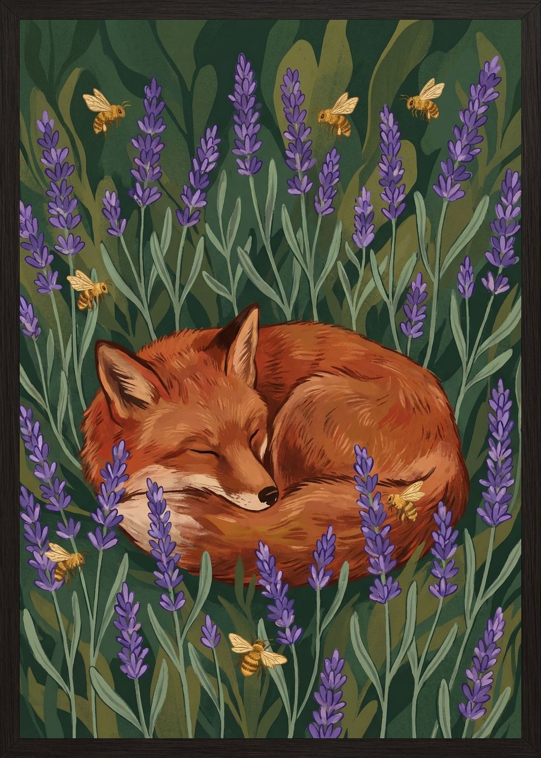 Poster in black frame