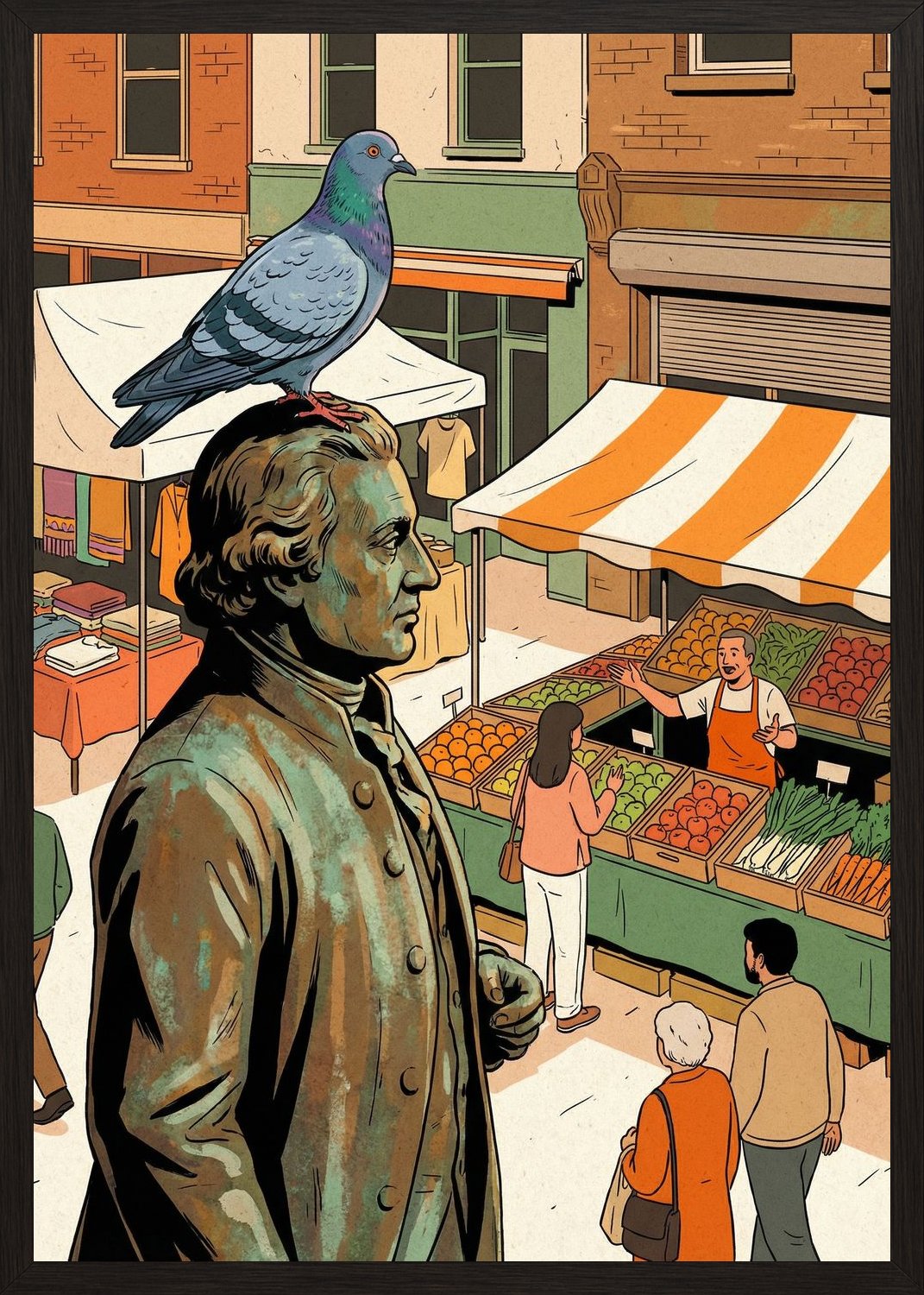 Poster in black frame