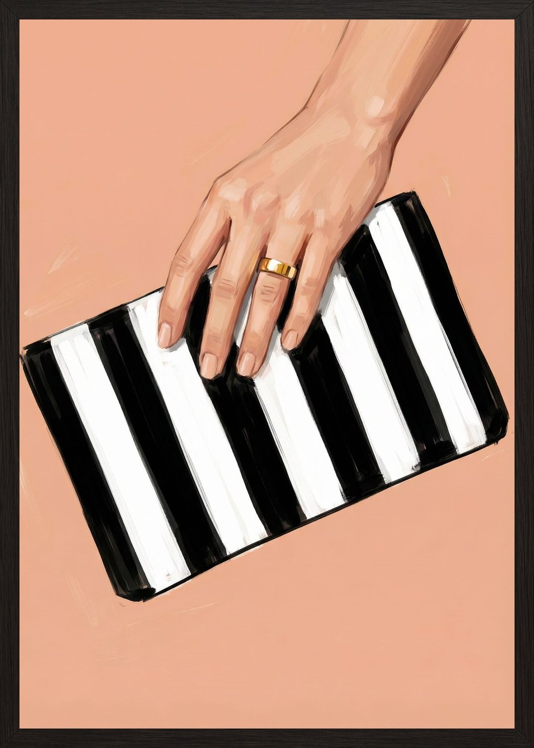 Poster in black frame