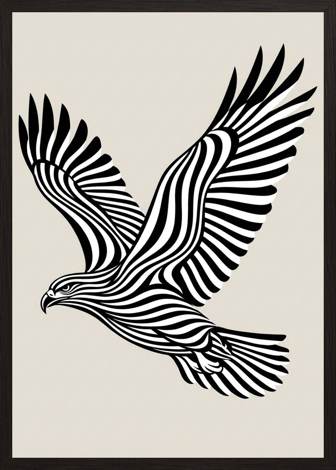 Poster in black frame