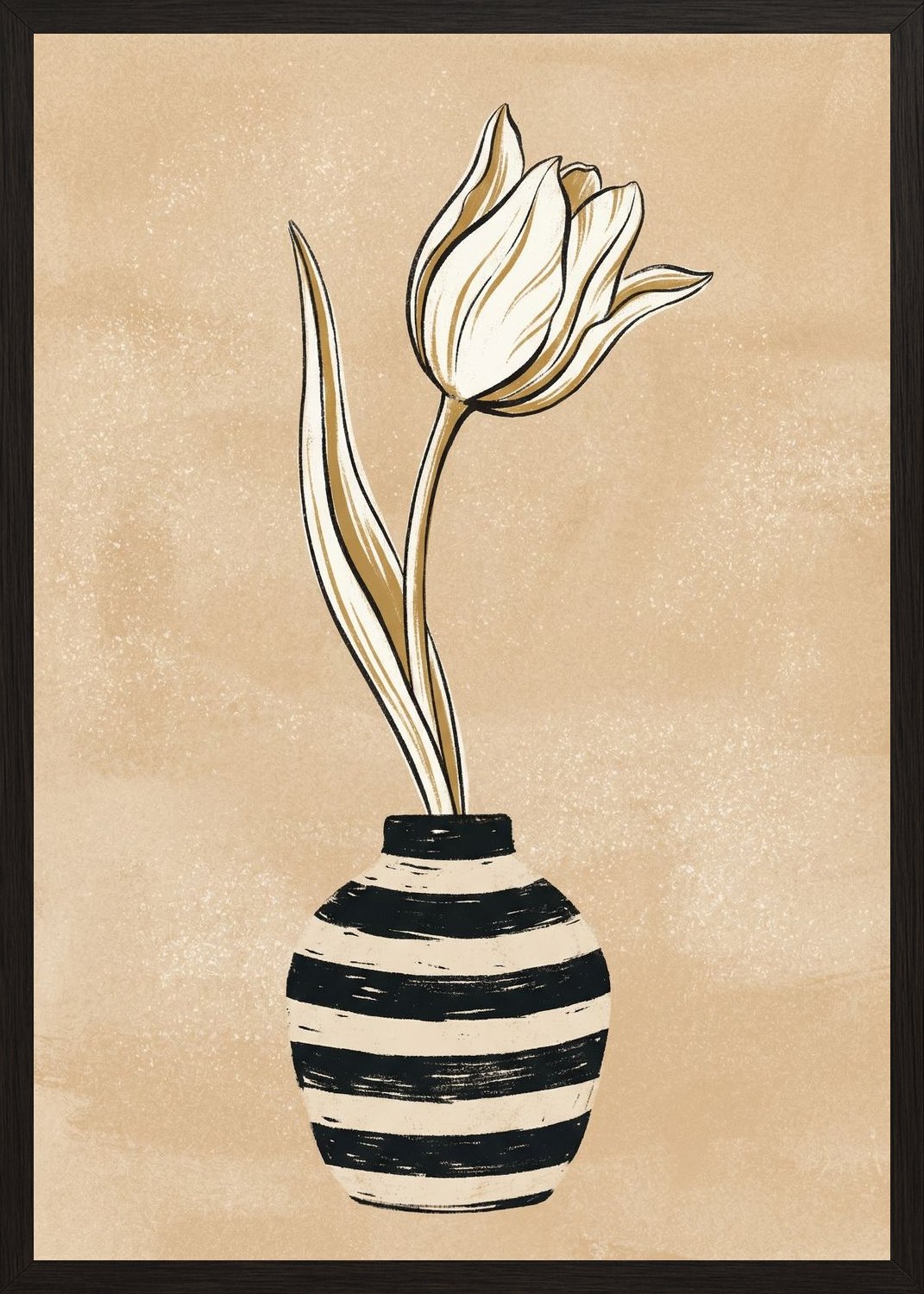 Poster in black frame