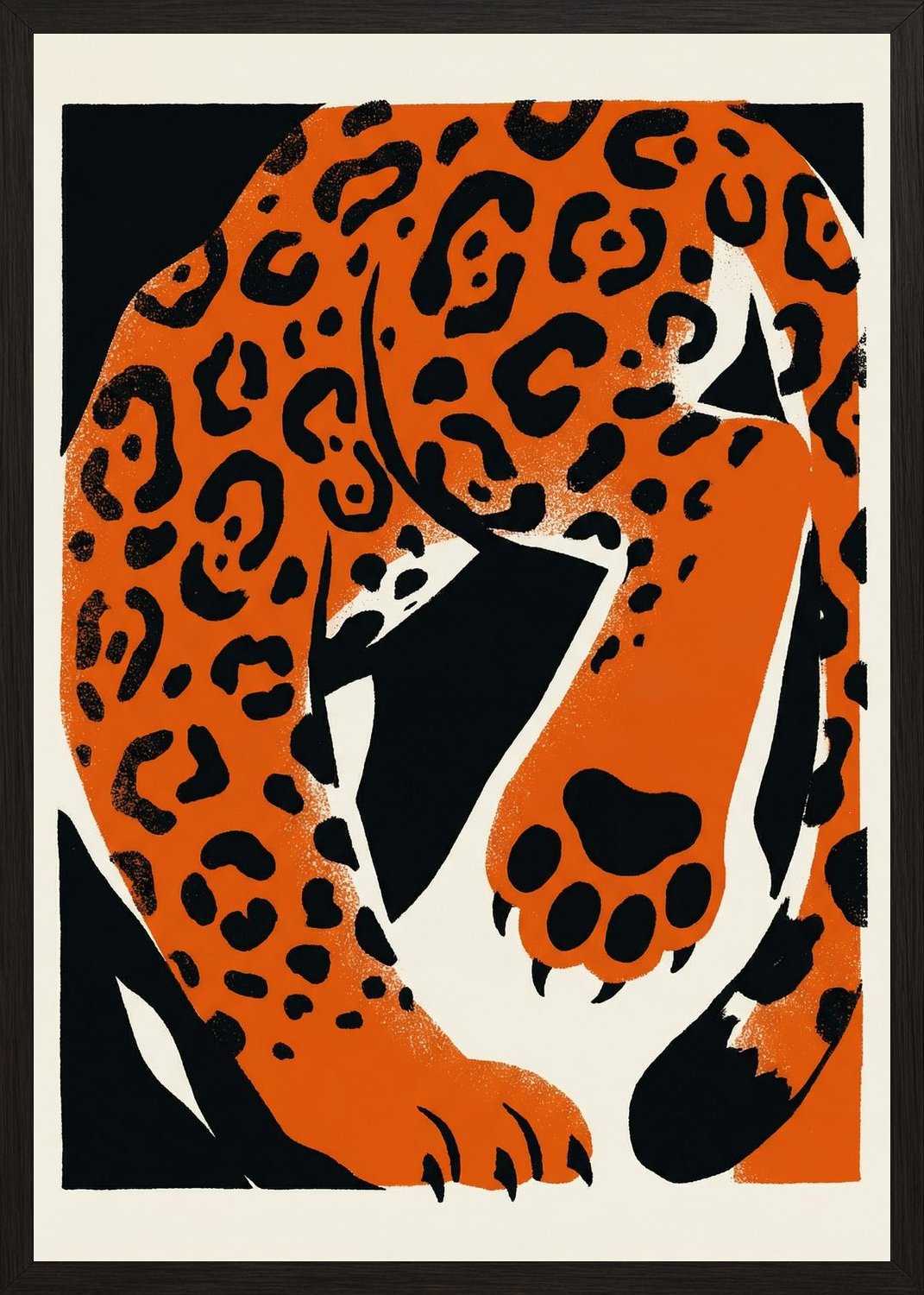 Poster in black frame